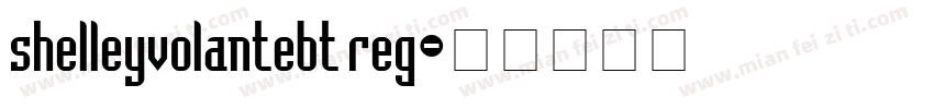 shelleyvolantebt reg字体转换